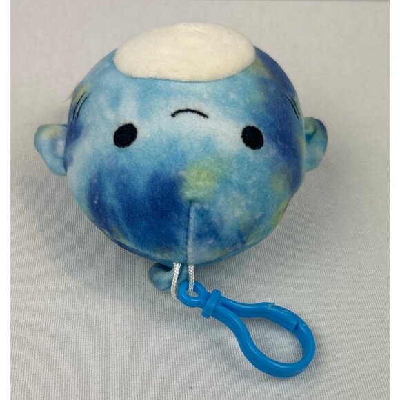 Squishmallows Sealife Squad Luther the Shark 3in Blue Tye Dye Clip On Plush - Picture 6 of 7